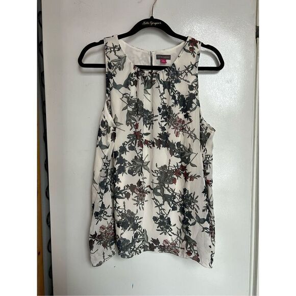 Vince Camuto Floral Tank Top Woman’s Size Large - Picture 1 of 7
